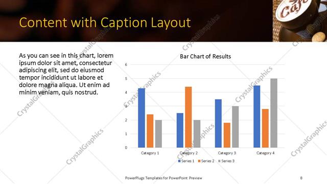 Content with Caption presentation slide layout