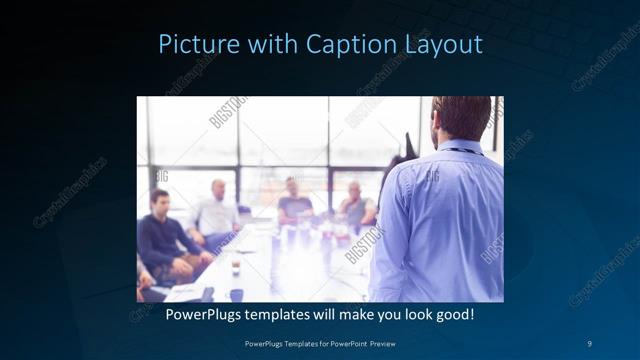 Picture with Caption presentation slide layout