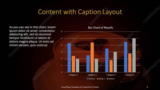Content with Caption presentation slide layout