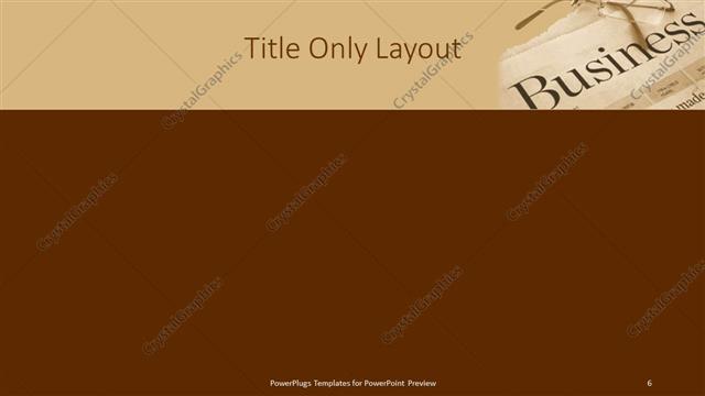 Title Only presentation slide layout