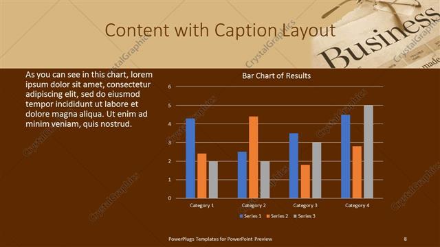 Content with Caption presentation slide layout