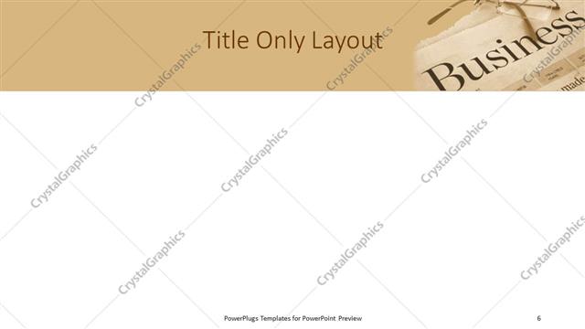 Title Only presentation slide layout