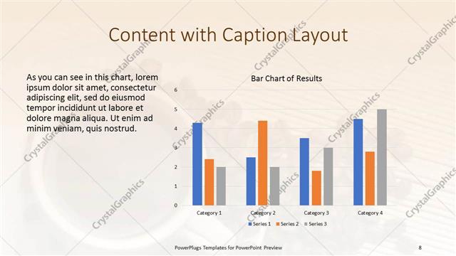 Content with Caption presentation slide layout