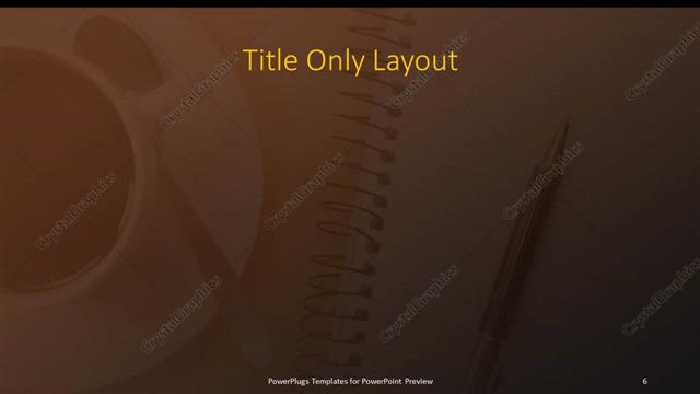 Title Only presentation slide layout