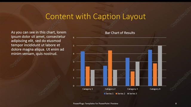 Content with Caption presentation slide layout