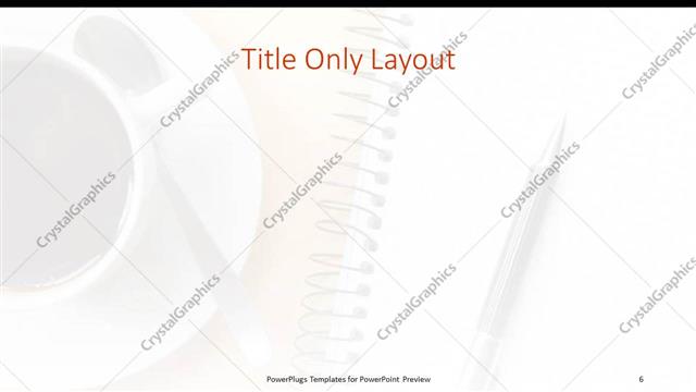 Title Only presentation slide layout
