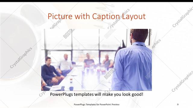 Picture with Caption presentation slide layout