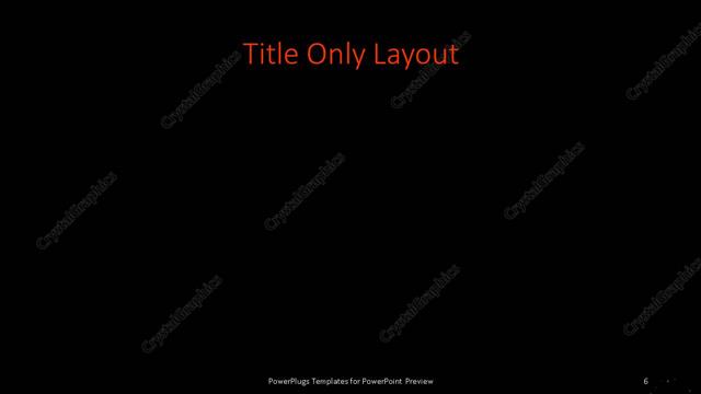 Title Only presentation slide layout