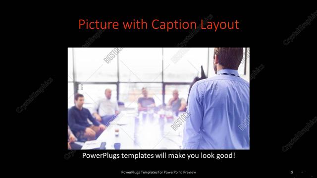 Picture with Caption presentation slide layout