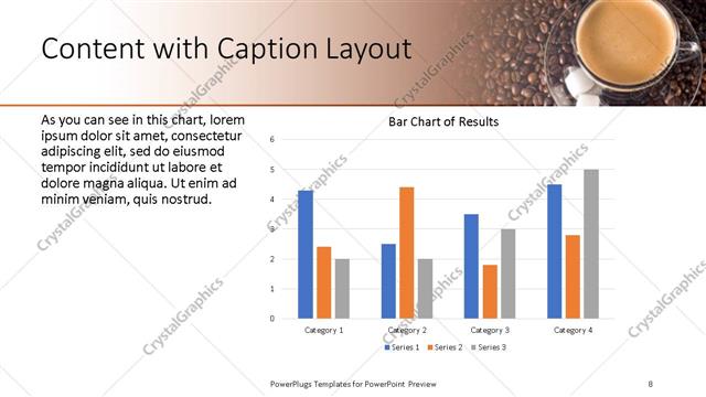 Content with Caption presentation slide layout