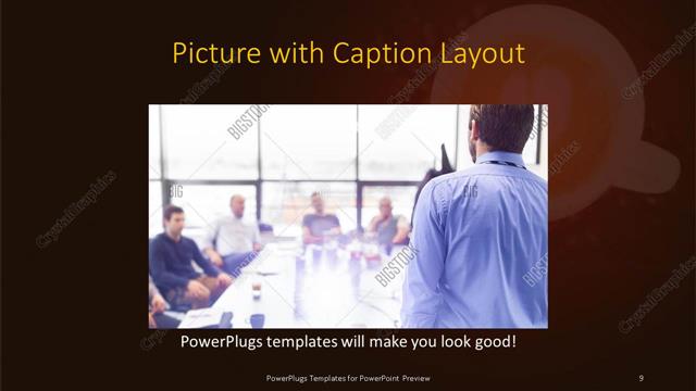 Picture with Caption presentation slide layout