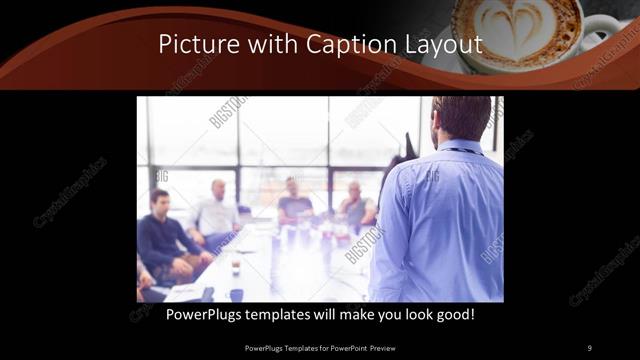 Picture with Caption presentation slide layout
