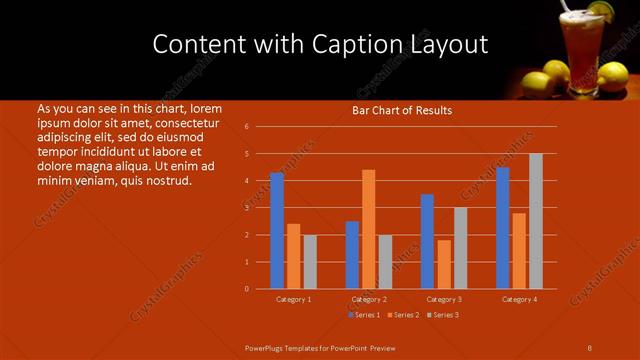 Content with Caption presentation slide layout