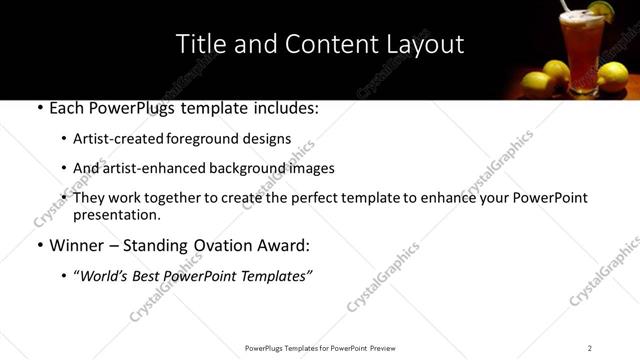 Title and Content presentation slide layout