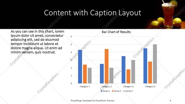 Content with Caption presentation slide layout