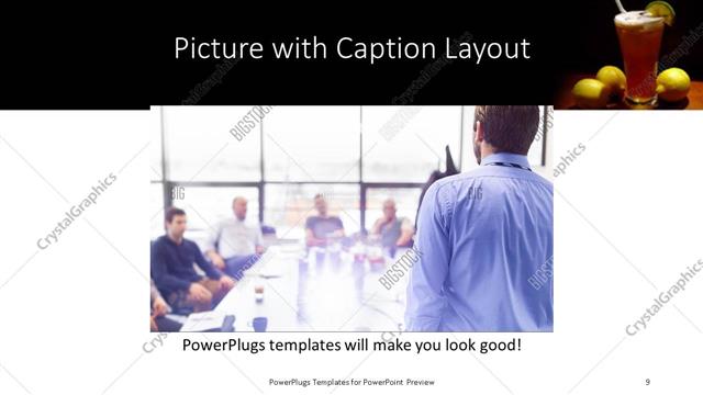 Picture with Caption presentation slide layout