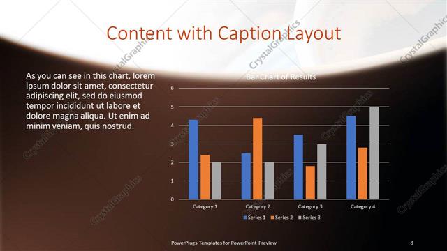 Content with Caption presentation slide layout