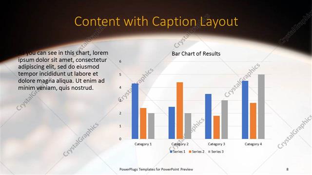 Content with Caption presentation slide layout