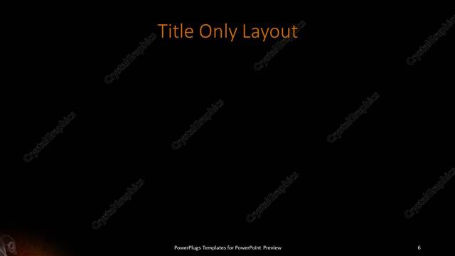 Title Only presentation slide layout