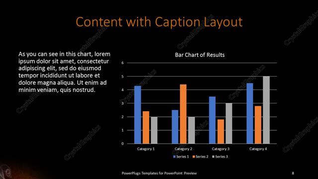 Content with Caption presentation slide layout