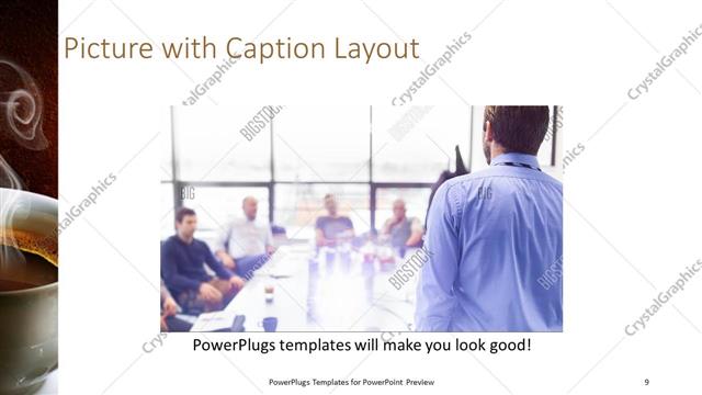 Picture with Caption presentation slide layout