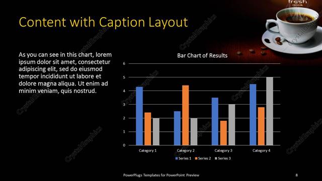 Content with Caption presentation slide layout