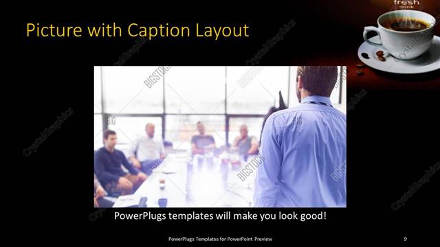 Picture with Caption presentation slide layout