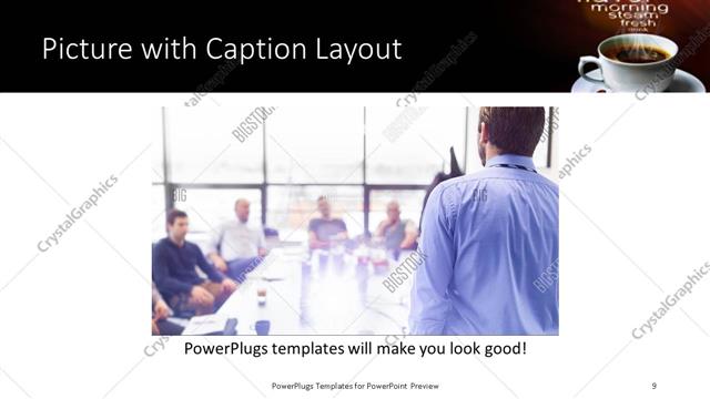 Picture with Caption presentation slide layout