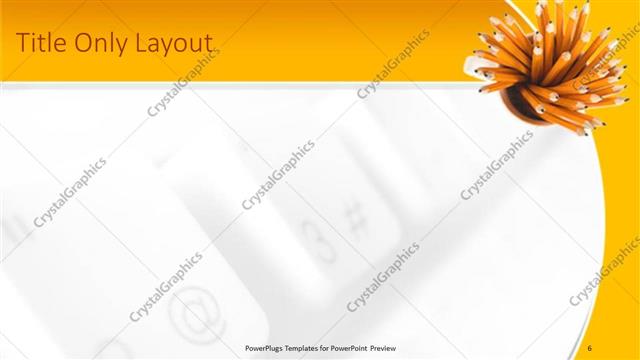 Title Only presentation slide layout