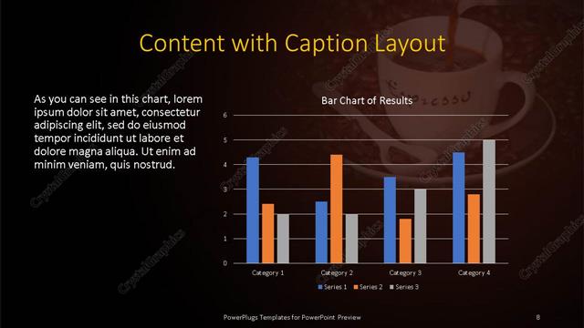 Content with Caption presentation slide layout