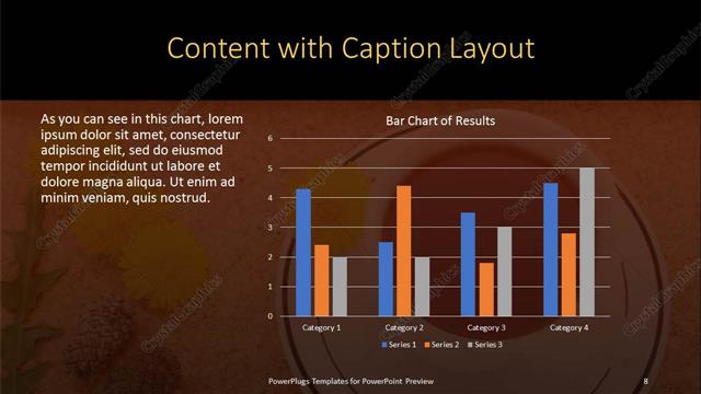 Content with Caption presentation slide layout