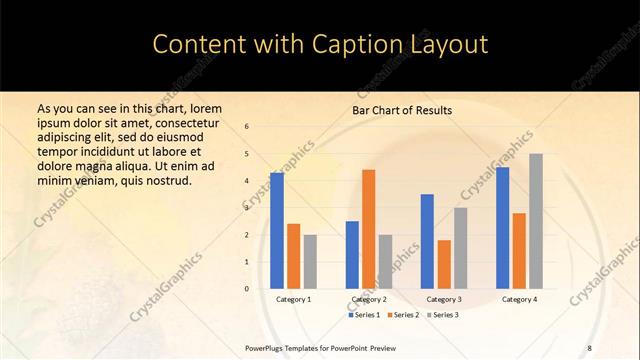 Content with Caption presentation slide layout