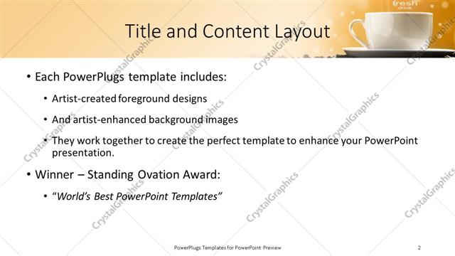 Title and Content presentation slide layout