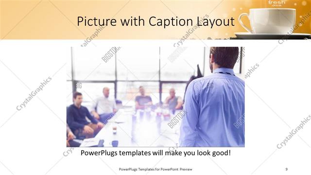 Picture with Caption presentation slide layout
