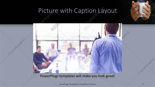 Picture with Caption presentation slide layout