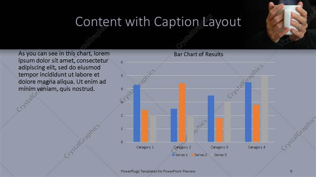 Content with Caption presentation slide layout