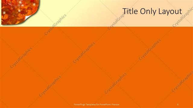 Title Only presentation slide layout
