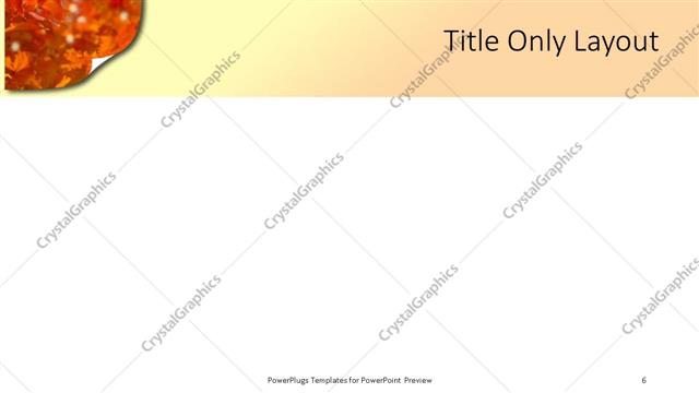 Title Only presentation slide layout