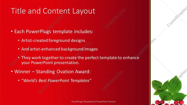 Title and Content presentation slide layout