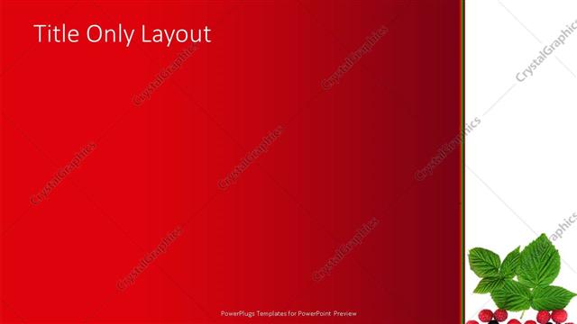 Title Only presentation slide layout