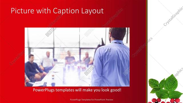 Picture with Caption presentation slide layout