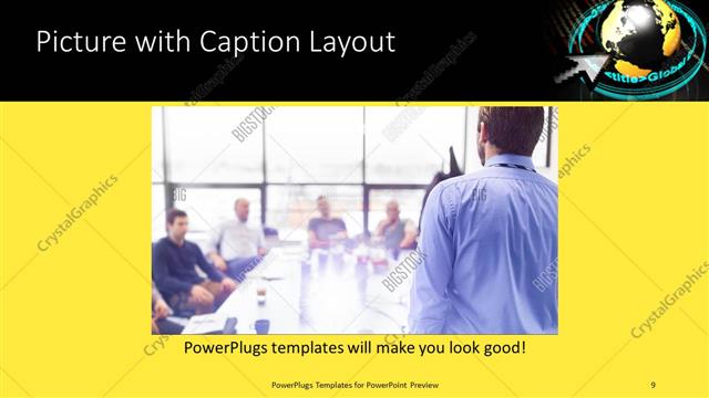 Picture with Caption presentation slide layout