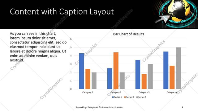 Content with Caption presentation slide layout