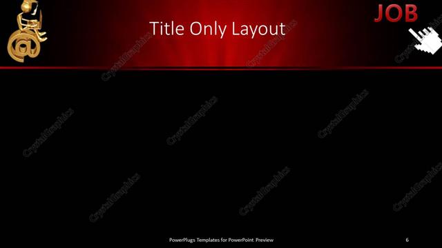 Title Only presentation slide layout