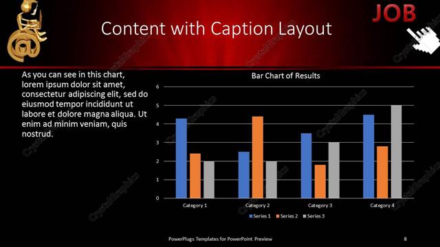 Content with Caption presentation slide layout