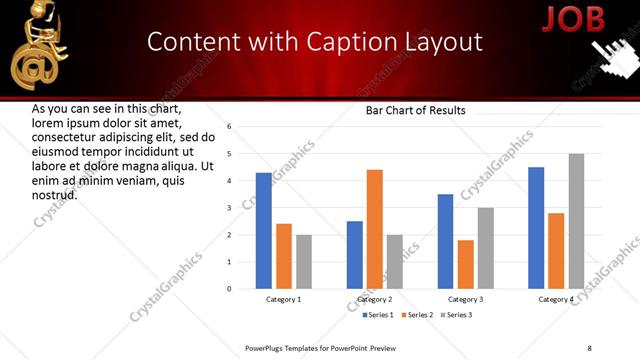 Content with Caption presentation slide layout