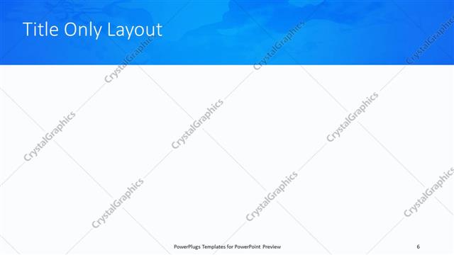 Title Only presentation slide layout