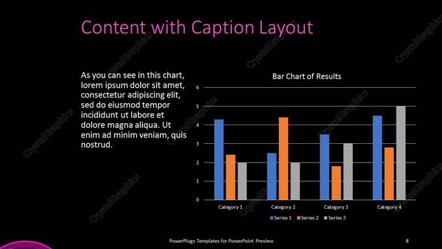 Content with Caption presentation slide layout