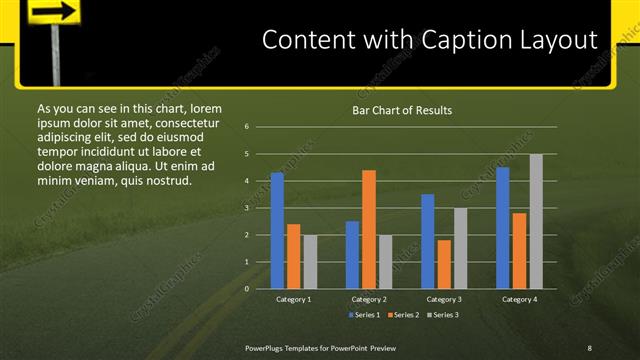 Content with Caption presentation slide layout