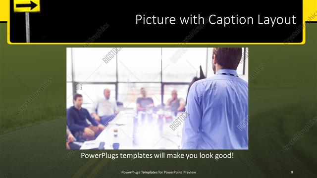Picture with Caption presentation slide layout